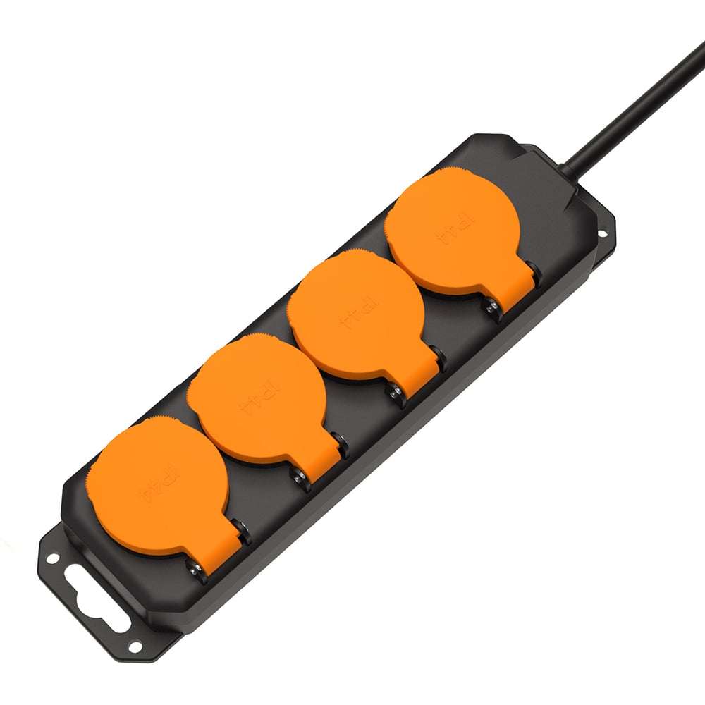 Удлинитель силовой Filum FL-PEC-4SCH-IP44 IP44, 4 розетки Schuko с кабелем 3х1.5 длиной 1.5 м 00-01288662