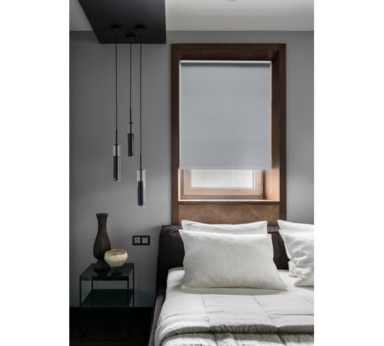 Изображение товара Рулонная штора Эскар Blackout, silverback отражающий, серый 160x170 см 0 81462160160