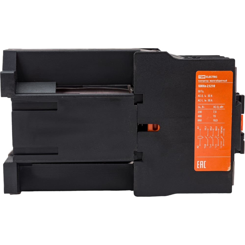 Изображение товара Контактор TDM КМНп-23210 32А 220В модульный на DIN-рейке