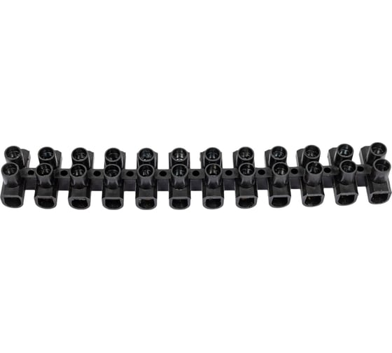 Изображение товара Винтовой зажим TDM ELECTRIC ЗВИ-30 полипропилен, 1,5-10мм2, 12пар, 100град.С, черный, индивидуальная упаковка SQ0510-0055