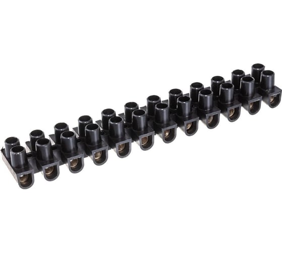 Изображение товара Винтовой зажим TDM ELECTRIC ЗВИ-20 полипропилен, 1,5-6мм2, 12пар, 100град.С, черный, индивидуальная упаковка SQ0510-0054