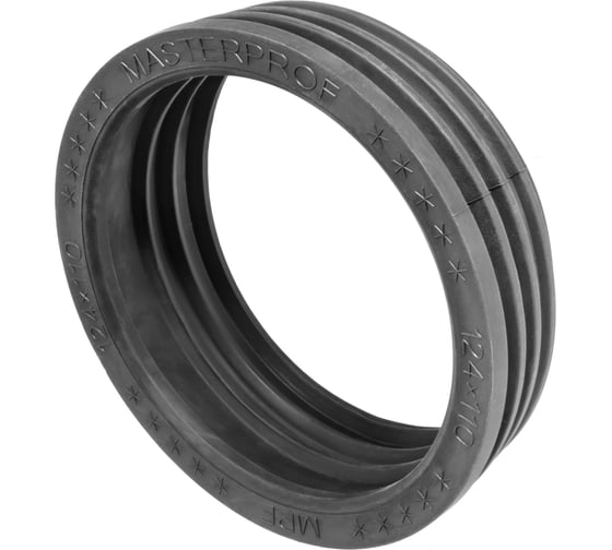 Изображение товара Сантехническая манжета для канализации MPF 124x110, черная, уплотнительная, переходная ИС.131603