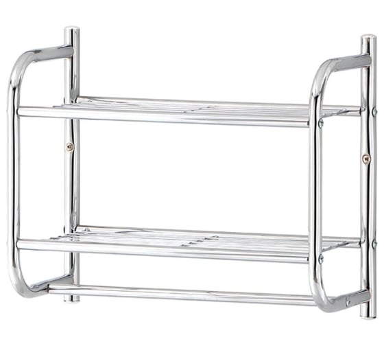 Изображение товара Настенная полка MY SPACE с рейлингом для полотенца, хром BR230CH