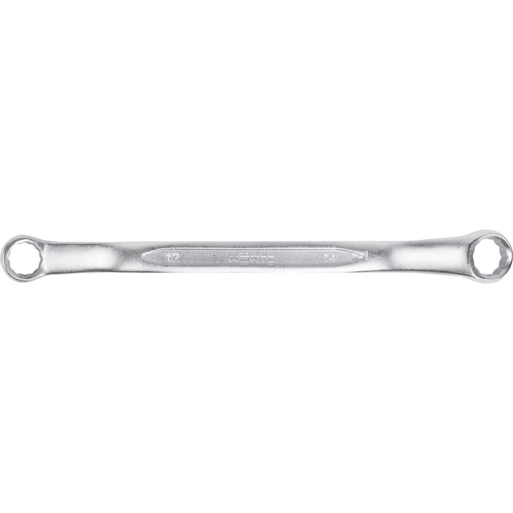 Изображение товара Накидной двусторонний ключ HORTZ 12x14 хромирование HOR 103529
