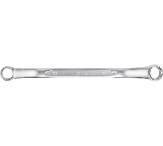 Изображение товара Накидной двусторонний ключ HORTZ 12x14 хромирование HOR 103529