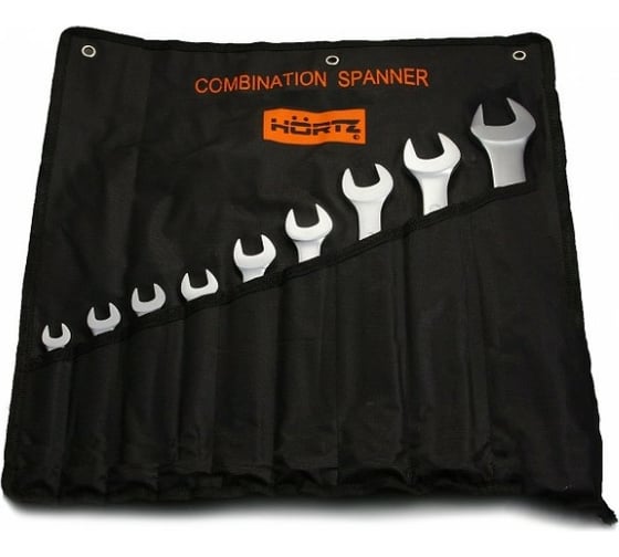 Изображение товара Набор комбинированных ключей HORTZ 9шт. 8-24 хромирование 1022245