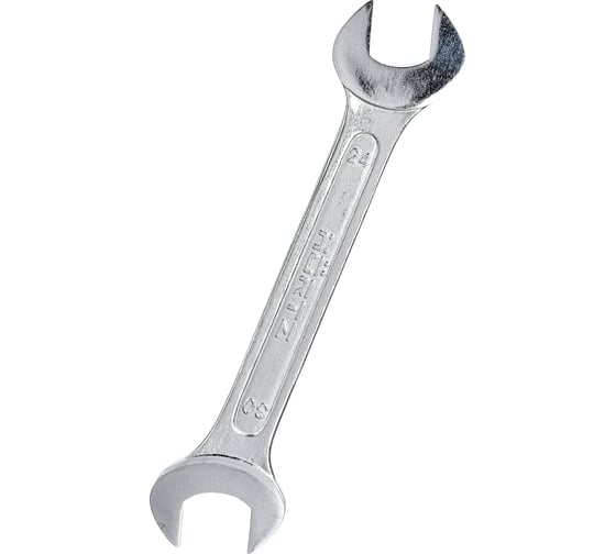 Изображение товара Двусторонний гаечный ключ HORTZ 24x30 хромирование HOR 1022242