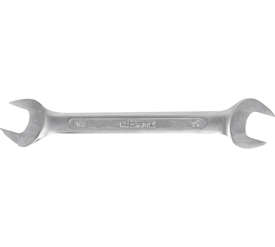 Изображение товара Двусторонний гаечный ключ HORTZ 14x15 хромирование 102228