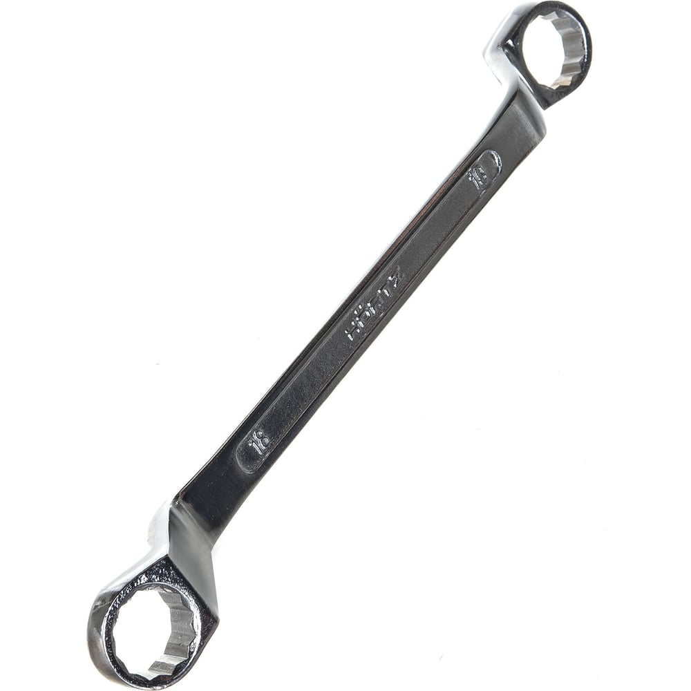 Изображение товара Накидной двусторонний ключ HORTZ 18x19 сталь хромированый DIN 838