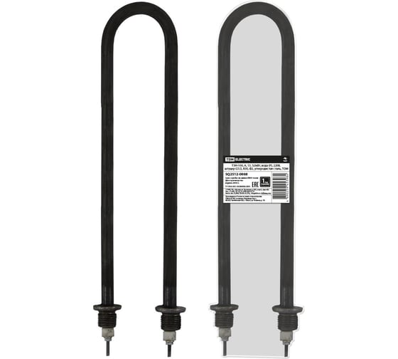 Изображение товара ТЭН-100 TDM ELECTRIC А, 13, 5.0кВт, вода Р, 220В, штуцер G1/2, R30, Ф2, углеродистая сталь SQ2512-0008