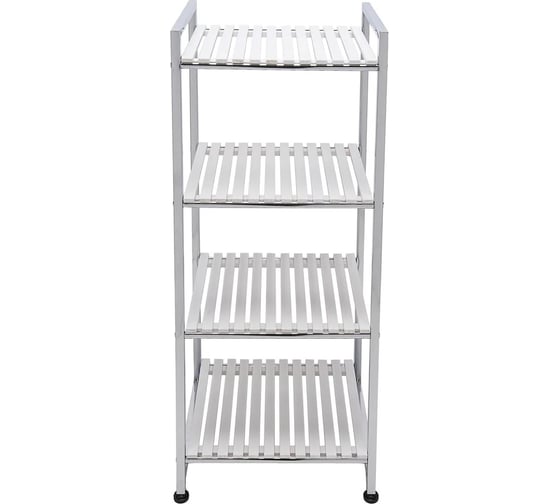 Изображение товара Этажерка MY SPACE с деревянными полочками, белая WS004WH