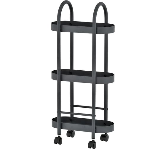 Изображение товара Тележка MY SPACE 3 овальные полки, черный TB3PO