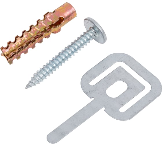 Изображение товара Комплекты для крепления ОКЛ Промрукав саморез, дюбель, хомут FR ПР-25, 100 шт. PR08.5200