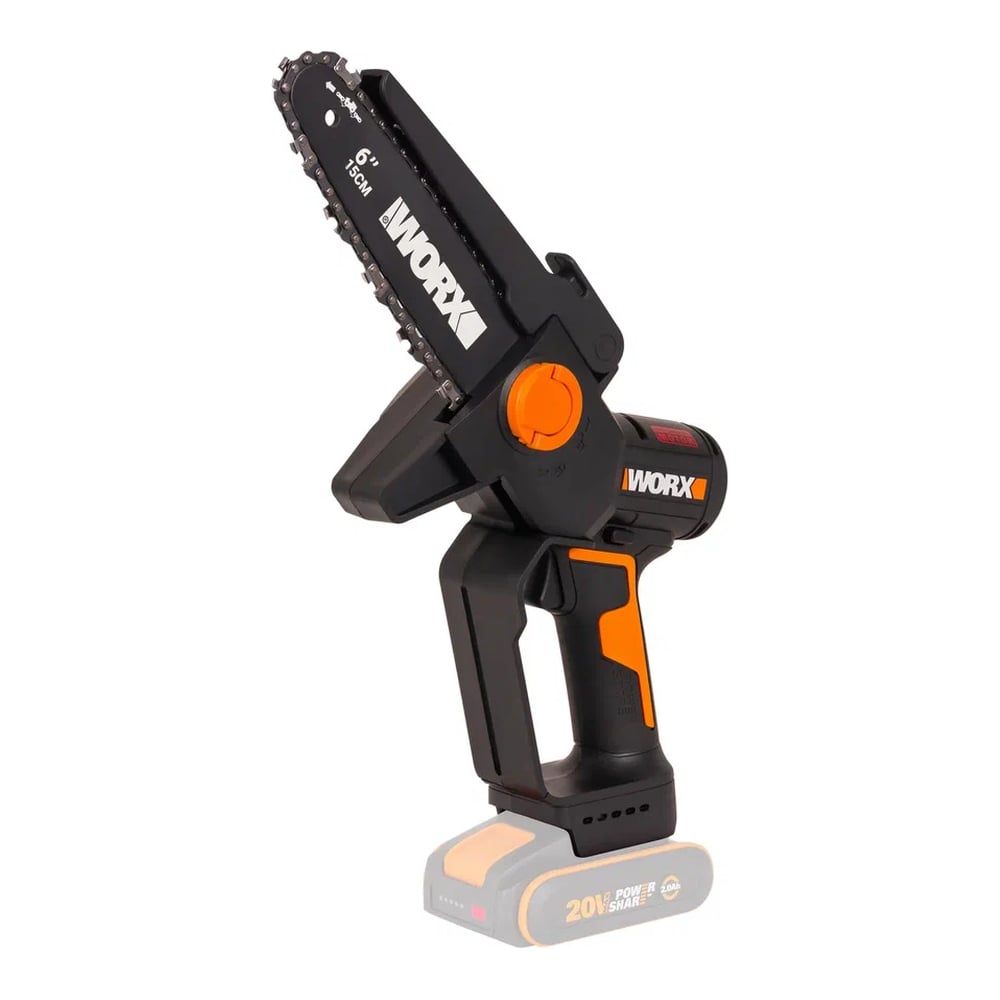 Изображение товара Пила аккумуляторная бесщёточная WORX, 20В, 15см, без акб и зу, коробка WG327E.9 Изображение товара Пила аккумуляторная бесщёточная WORX, 20В, 15см, без акб и зу, коробка WG327E.9