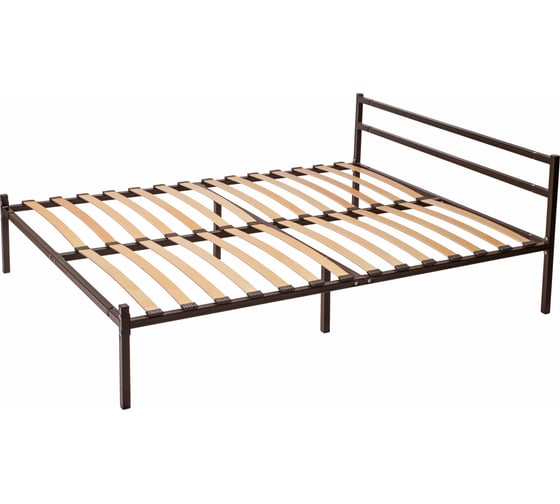 Изображение товара Разборная кровать ЭЛИМЕТ 1200x2000 мм металлическая с опорами и спинкой БП-00002066
