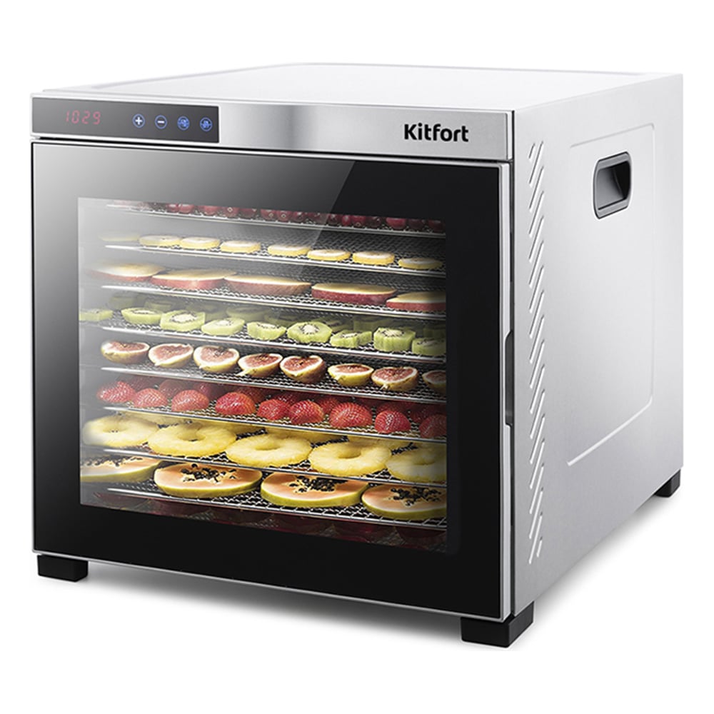 Изображение товара Сушилка для овощей и фруктов KITFORT Professional Series мощность 1000 Вт КТ-1910 Изображение товара Сушилка для овощей и фруктов KITFORT Professional Series мощность 1000 Вт КТ-1910