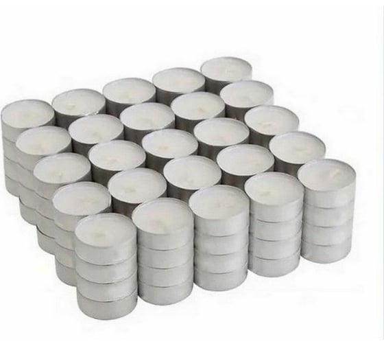 Изображение товара Чайная свеча Lumi эконом 8x37 мм, белая, 100 шт 123355_100