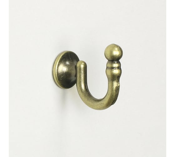 Изображение товара Крючок для шторного подхвата Эскар 2 шт, золото антик 3172548546