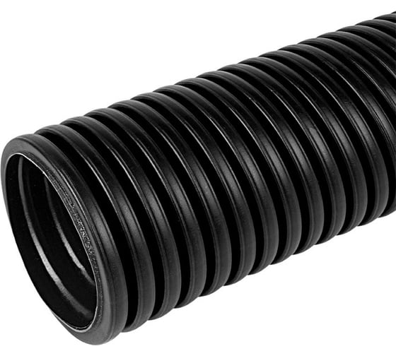 Изображение товара Гофрированная труба ПНД ZITEG D32мм (31/27) цвет черный, 100м. 7930108870966