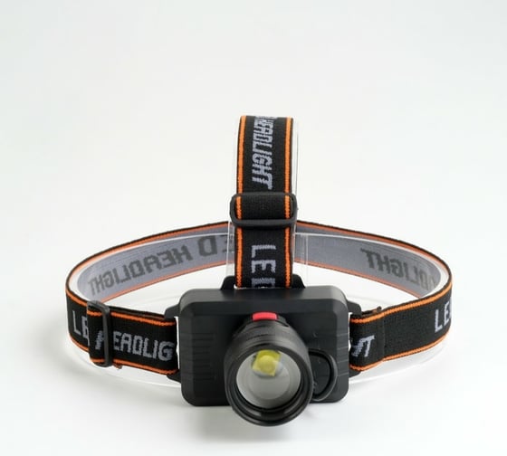 Изображение товара Налобный аккумуляторный фонарь СИМАЛЕНД Р50, 1200 мАч, 3 режима, zoom, индикатор заряда, USB 7487105