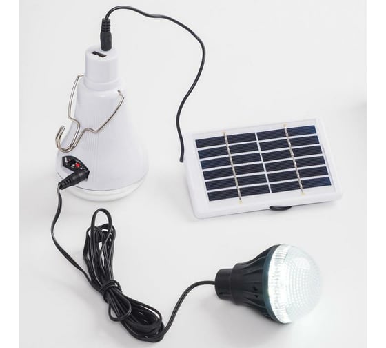 Изображение товара Кемпинговый фонарь СИМАЛЕНД 2 шт, 2 фонаря 10 Вт и 2 Вт, солнечная батарея 6117044