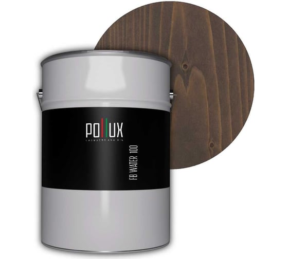 Изображение товара Пропитка для дерева Pollux FB Water 100 Фрейзер (цвет какао; объем 5 л) 4687202235544