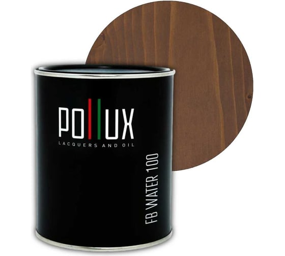 Изображение товара Пропитка для дерева Pollux FB Water 100 Сан-Блас (цвет коричневый; объем 1 л) 4687202235476