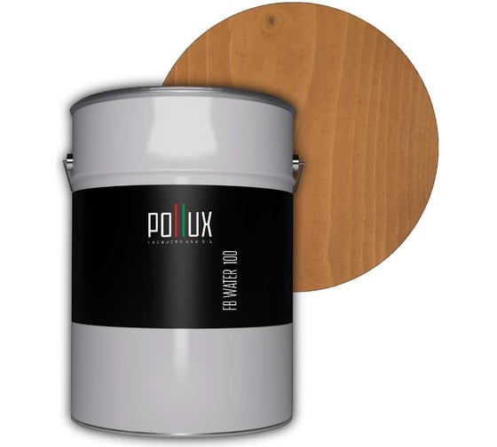 Изображение товара Пропитка для дерева Pollux FB Water 100 Голден Бей (цвет светло-коричневый; объем 5 л) 4687202235445