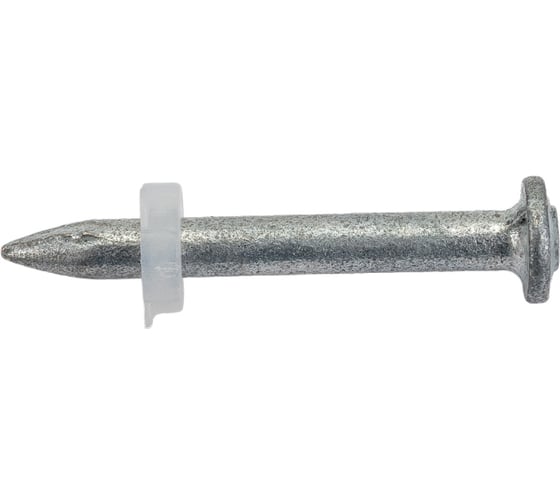 Изображение товара Стальной оцинкованный гвоздь с пластиковой шайбой LIXIE 100 шт./уп. DN-32-P8