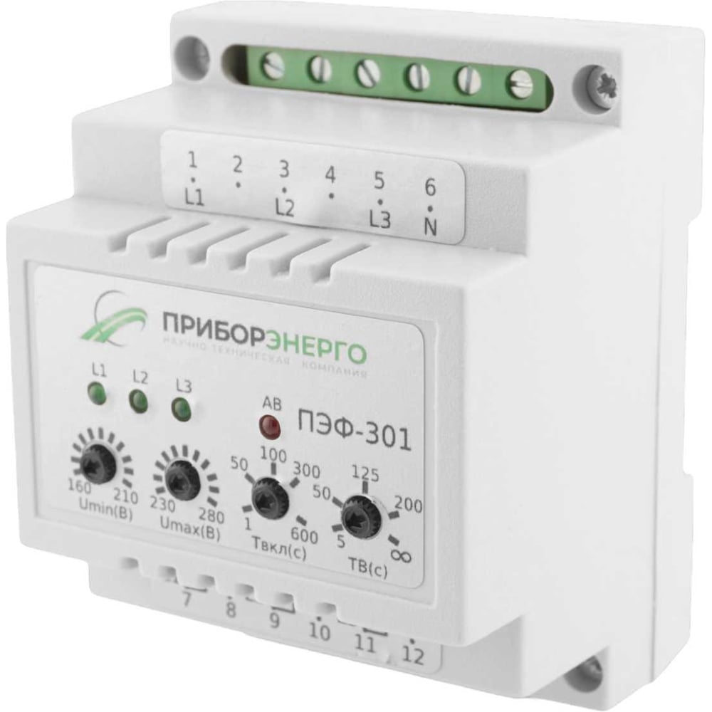 Электронный переключатель фаз НТК Приборэнерго ПЭФ-301 0210550010897