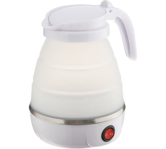 Изображение товара Электрический чайник LUAZON LSK-1812, пластик, 0.6 л, 600 Вт, дорожный, белый 5365196