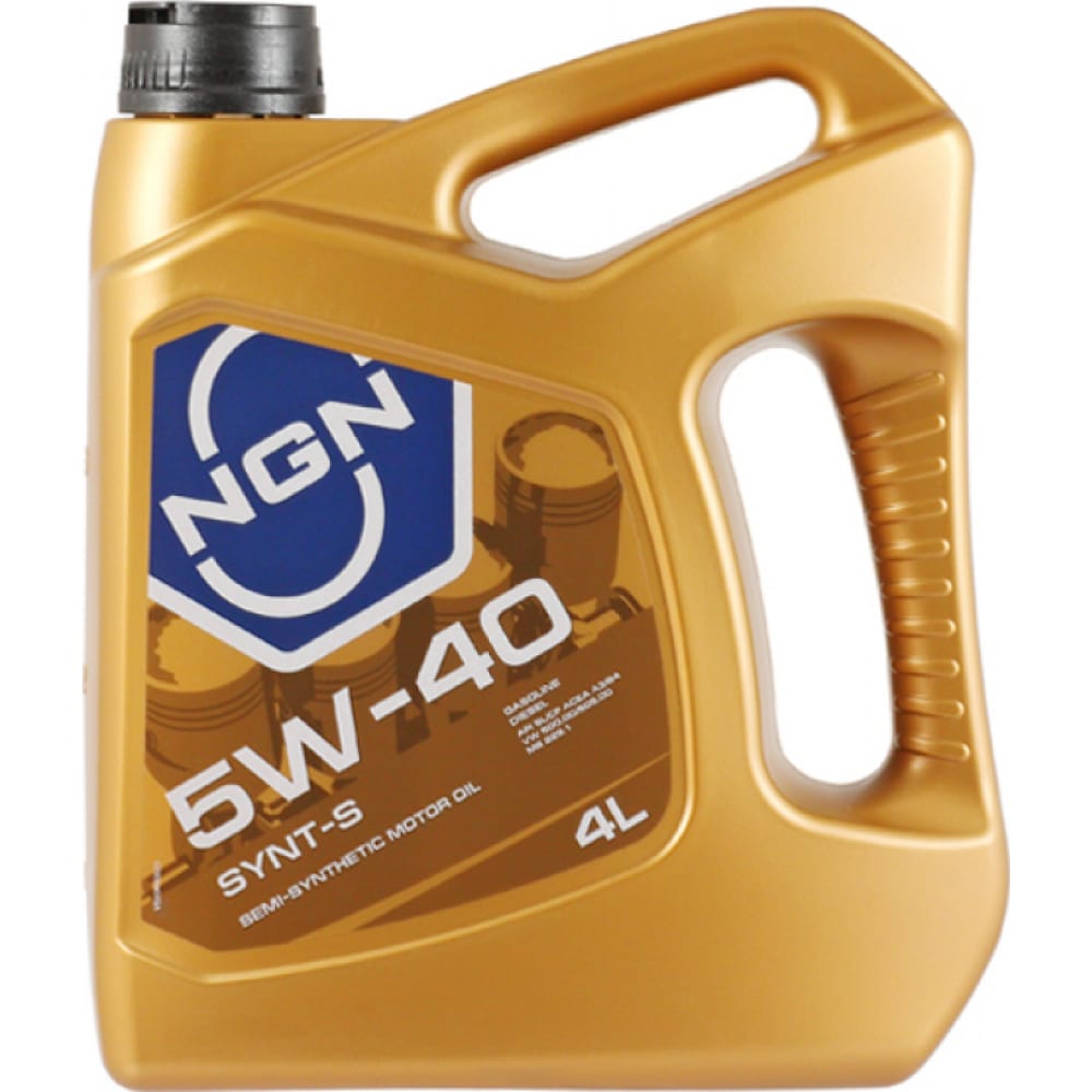Полусинтетическое моторное масло NGN 5W-40 SL/CF SYNT-S