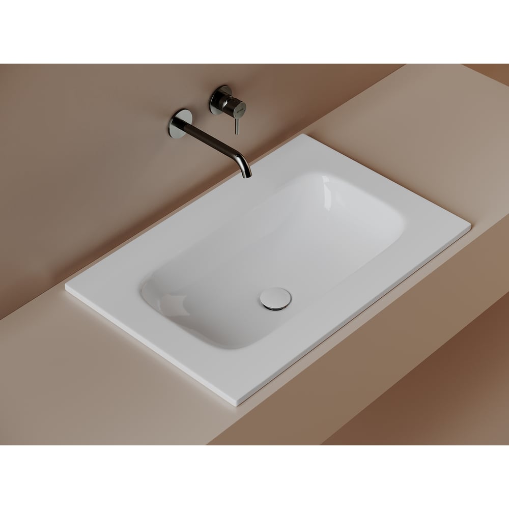 Изображение товара Раковина накладная мебельная CERAMICANOVA Grace 710x457x137 без отв. под смеситель, белый CN7031wx Изображение товара Раковина накладная мебельная CERAMICANOVA Grace 710x457x137 без отв. под смеситель, белый CN7031wx