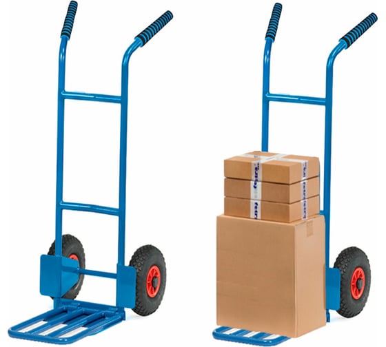 Изображение товара Двухколесная тележка с откидной платформой МосТележка 550x1250 ТДОП2-1