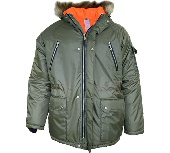 Изображение товара Куртка Спрут Аляска длинная, хаки, р. (60-62) 120-124/170-176 130234