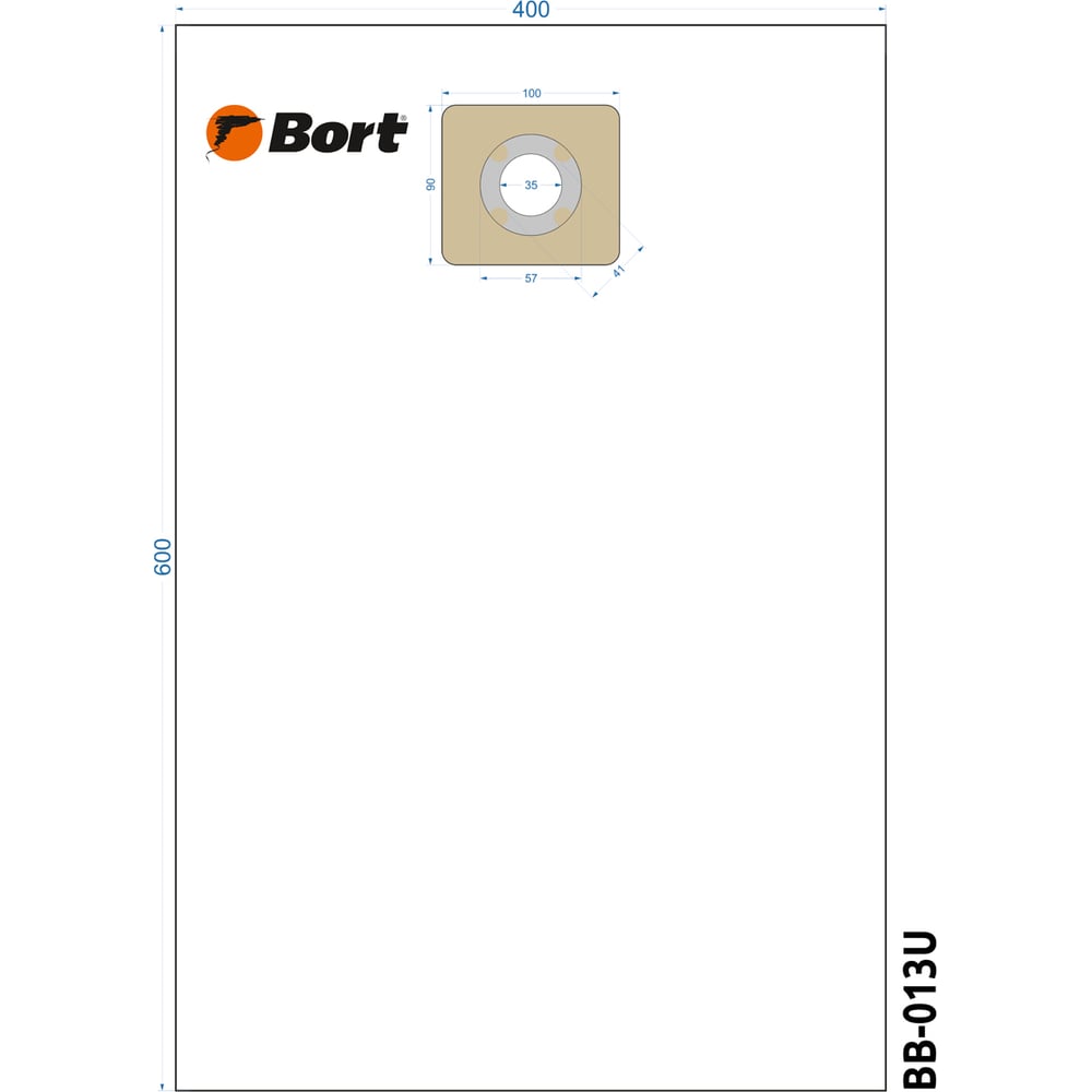 фото Комплект пылесборных мешков для пылесоса bb-013u bort