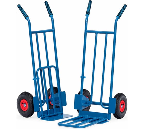 Изображение товара Двухколесная ручная тележка с откидной платформой МосТележка 650x1250 ТДОП3-2