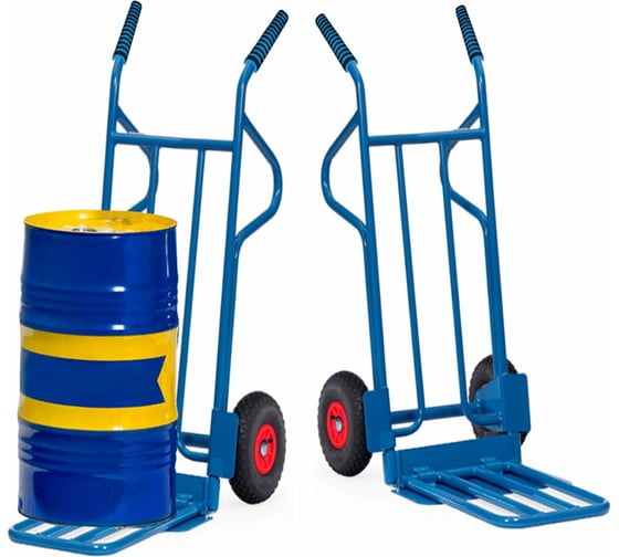 Изображение товара Двухколесная ручная тележка с откидной платформой МосТележка 650x1300 ТДОП5