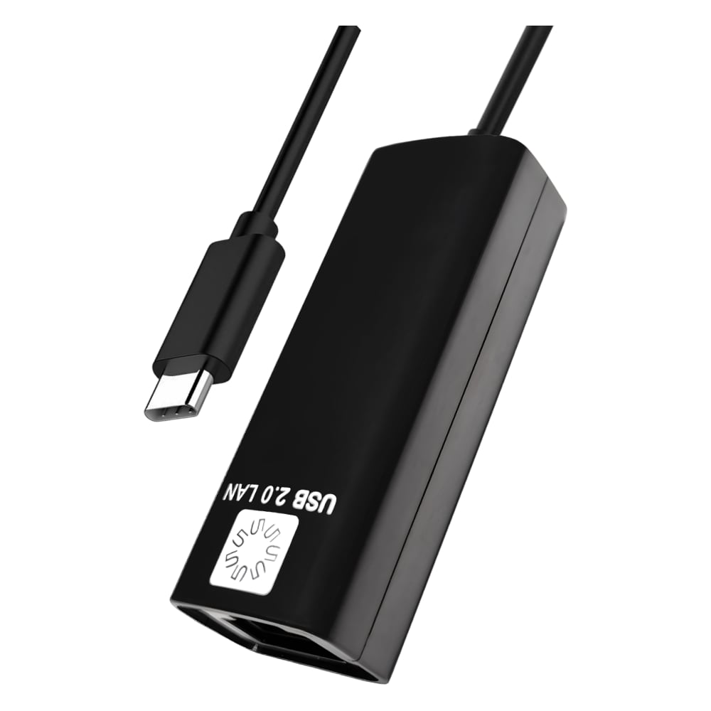 Изображение товара Сетевая карта 5bites USB 3.1 TYPE-C - RJ45 100 Мбит черный