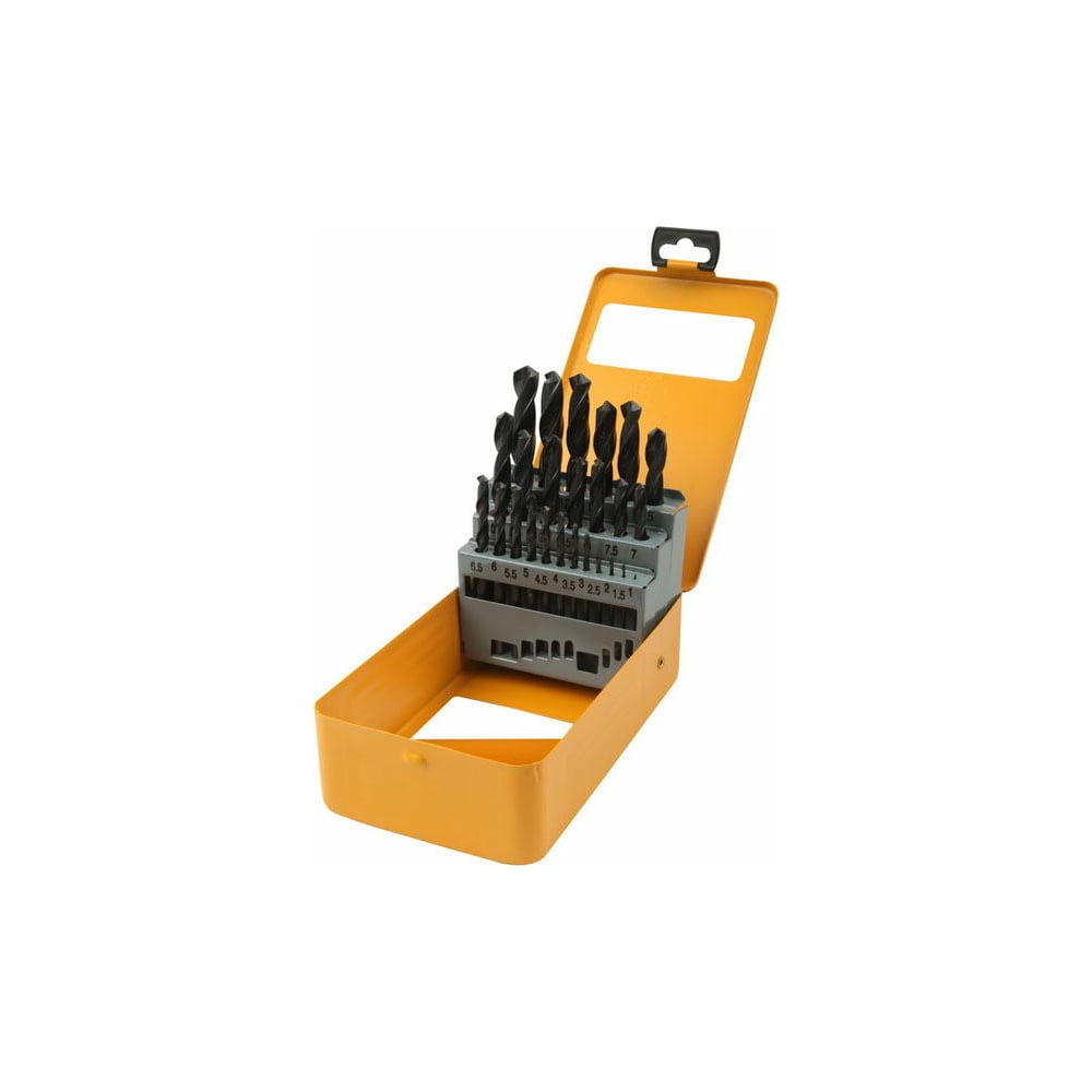 Изображение товара Набор сверл по металлу 24 шт TOLSEN 75082 в металлическом кейсе