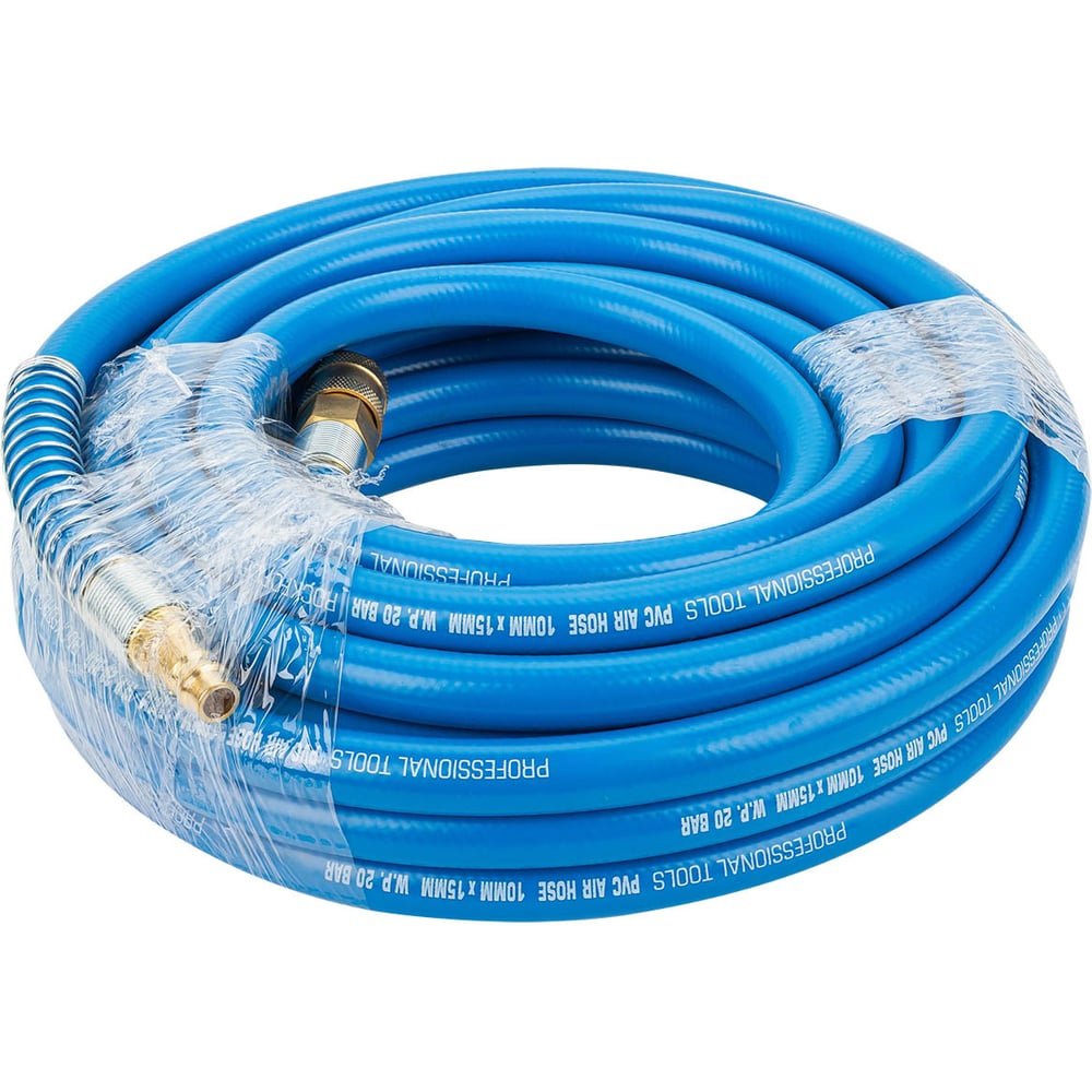 Шланг воздушный ПВХ с фитингами Forcekraft 10x15мм, 10м FK-BHF-1010(66527)