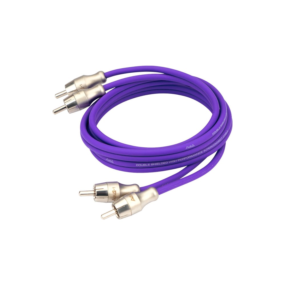 Изображение товара Кабель RCA AurA 1 метр 2 канала бескислородная медь OFC двойной экран серебро