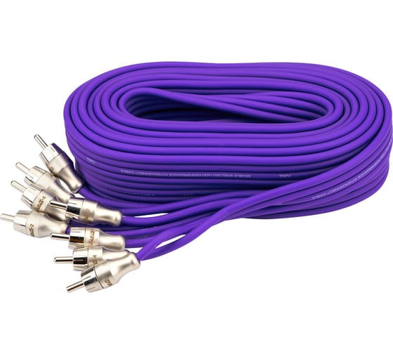 Изображение товара Кабель RCA AurA 5 метров, 4 канала, бескислородная медь OFC, двойной экран RCA-B254MKII