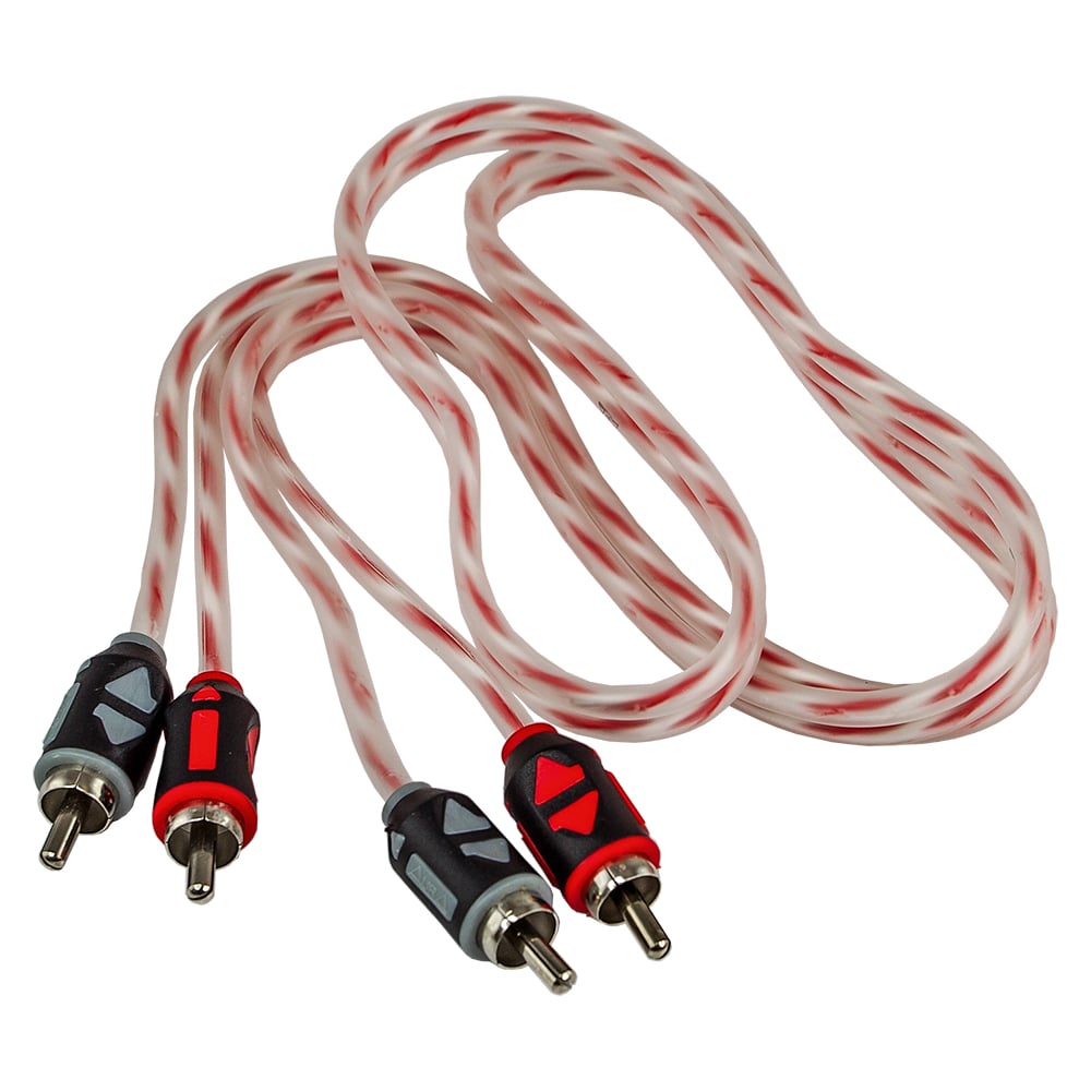 Изображение товара Кабель RCA AurA 2 метра 2 канала витая пара ПВХ белый красный