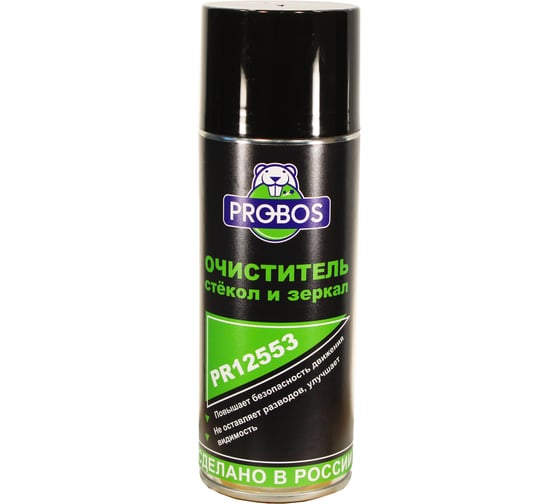 Изображение товара Очиститель стёкол и зеркал PROBOS 520 мл, аэрозоль PR12553