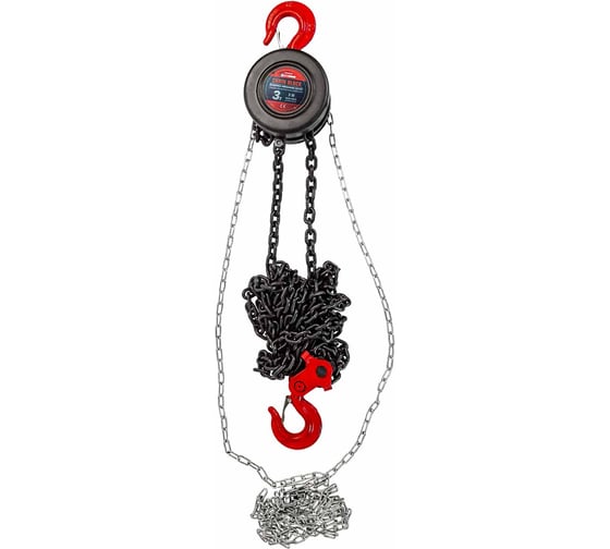 Изображение товара Подвесная механическая лебедка с фиксацией цепи натяжения Forcekraft 3т FK-TRC9030(48593)