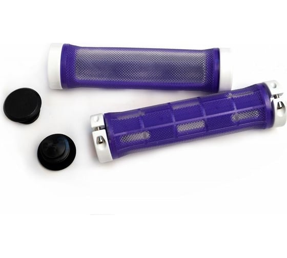 Изображение товара Грипсы JOY KIE MTB HL-G309, 130 мм, с 2 грипстопами, под шестигранник, фиолетовые H000008040