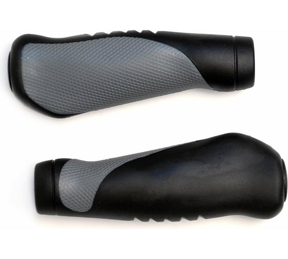 Изображение товара Грипсы JOY KIE MTB HL-GB306, 130 мм, эргономические, резина, черный/серый H000008033