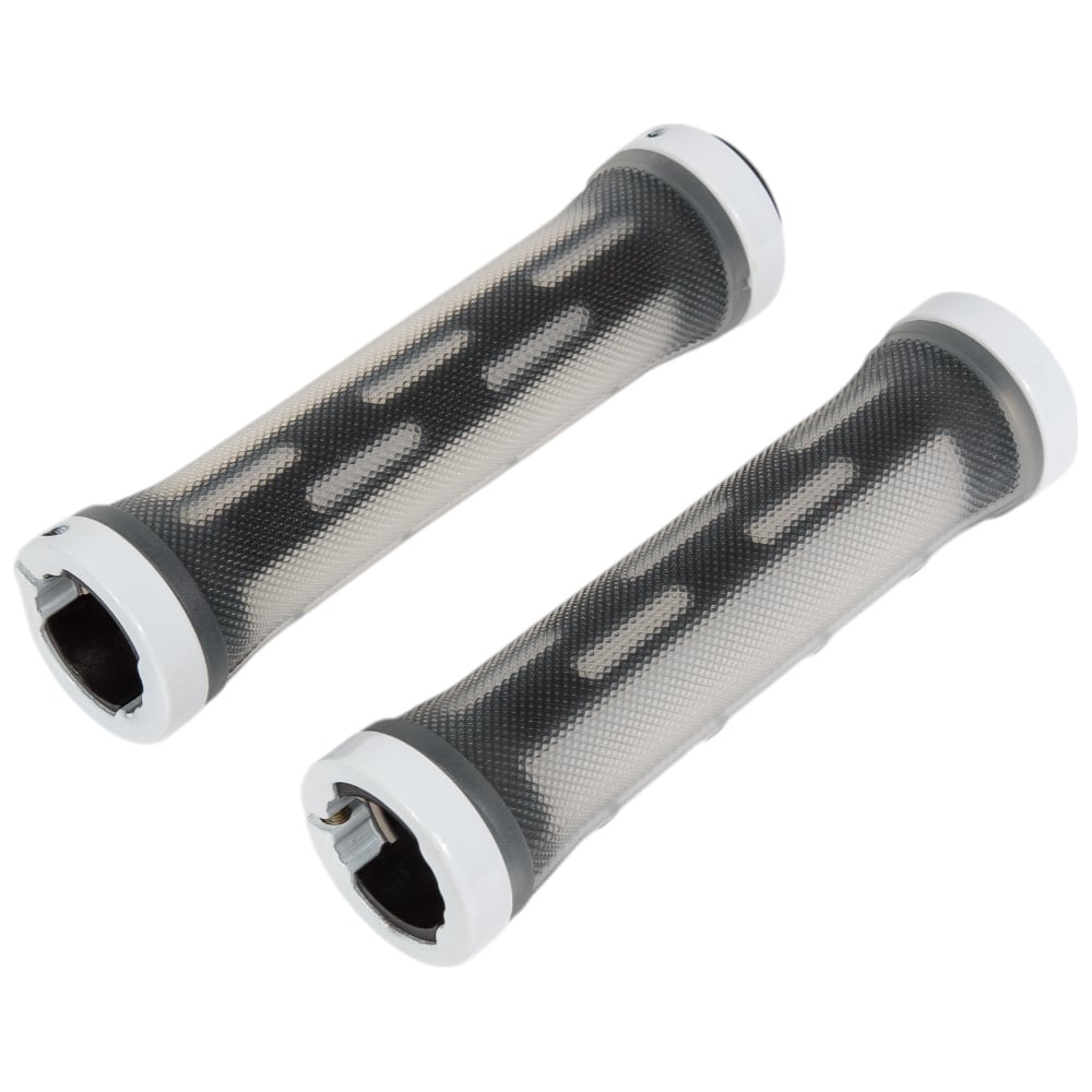 Изображение товара Грипсы JOY KIE MTB HL-G309 130 мм с грипстопами черный/серебристый