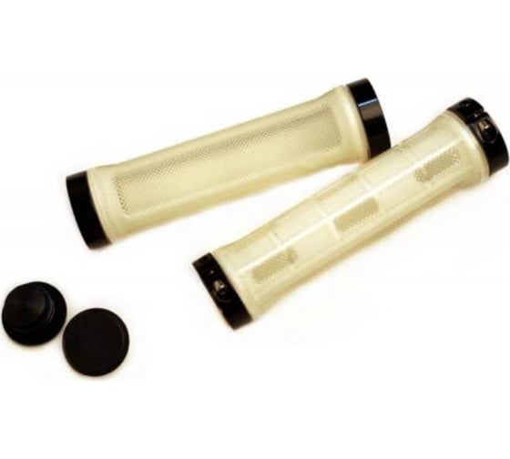 Изображение товара Грипсы JOY KIE MTB HL-G309, 130 мм, с 2 грипстопами, под шестигранник, белые H000008041